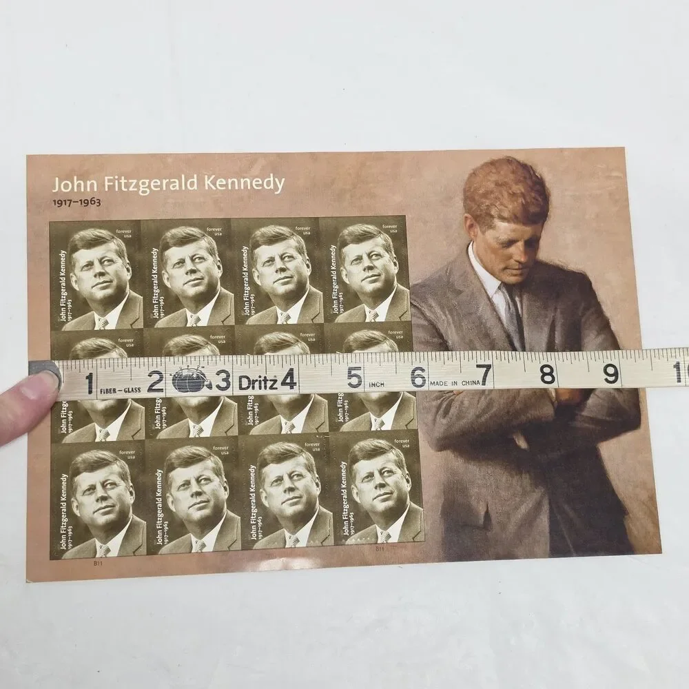 President John F Kennedy 1917-1963 USPS 2016 Forever Sheet of 12 Stamps